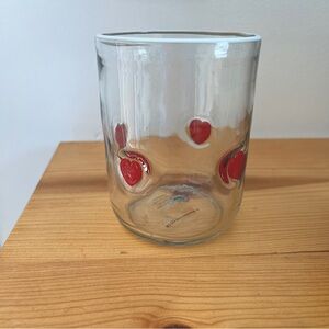 ANTHROPOLOGIE HEART JUICE GLASS USED